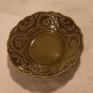 Elegant Olive Green Decorative Bowl